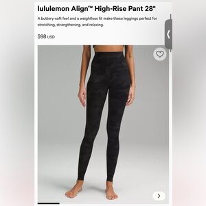 lululemon Align™ High-Rise Pant 28", Size 6